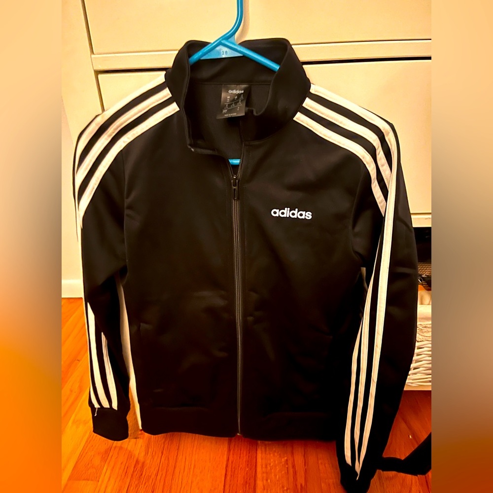 Women’s black adidas zipup size XS